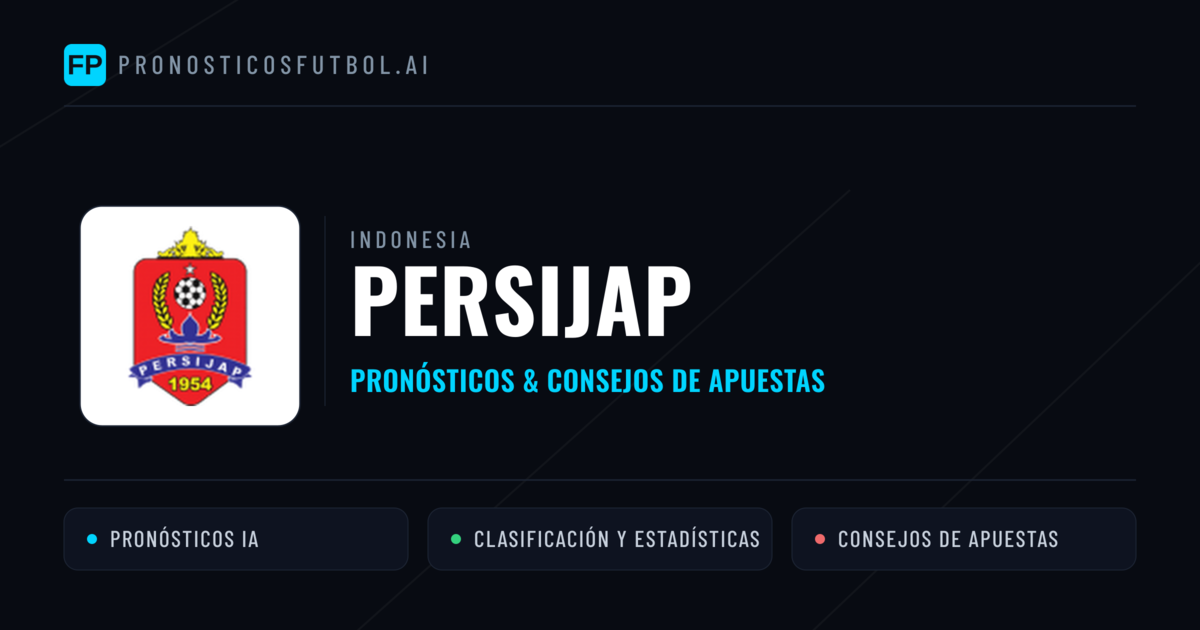 Persijap Pronósticos y estadísticas