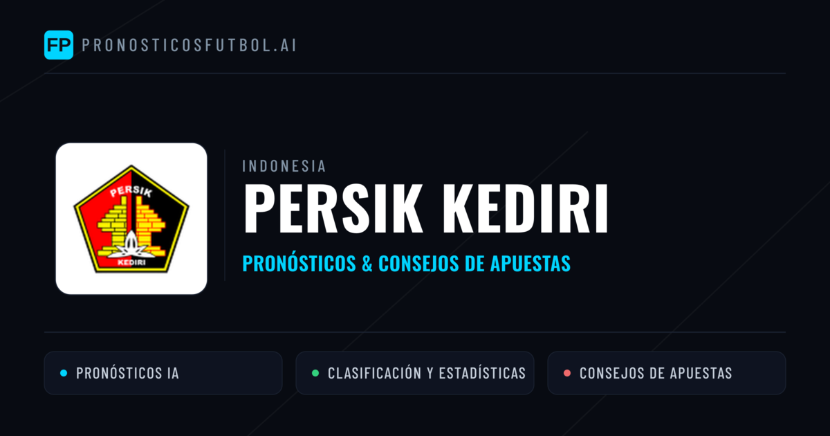 Persik Kediri Pronósticos y estadísticas
