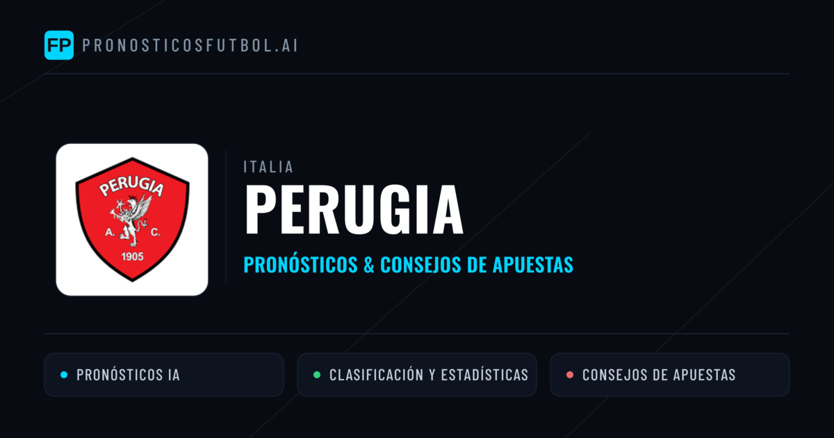 Perugia Pronósticos y estadísticas