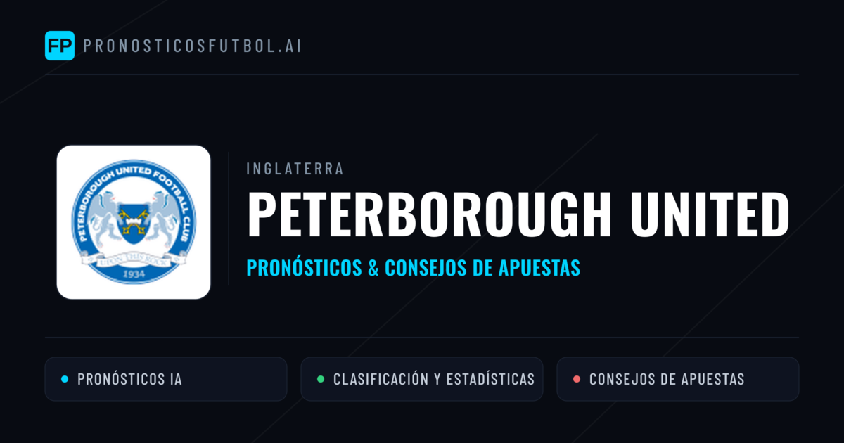 Peterborough United Pronósticos y estadísticas