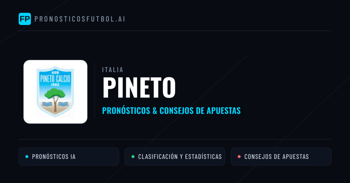 Pineto Pronósticos y estadísticas