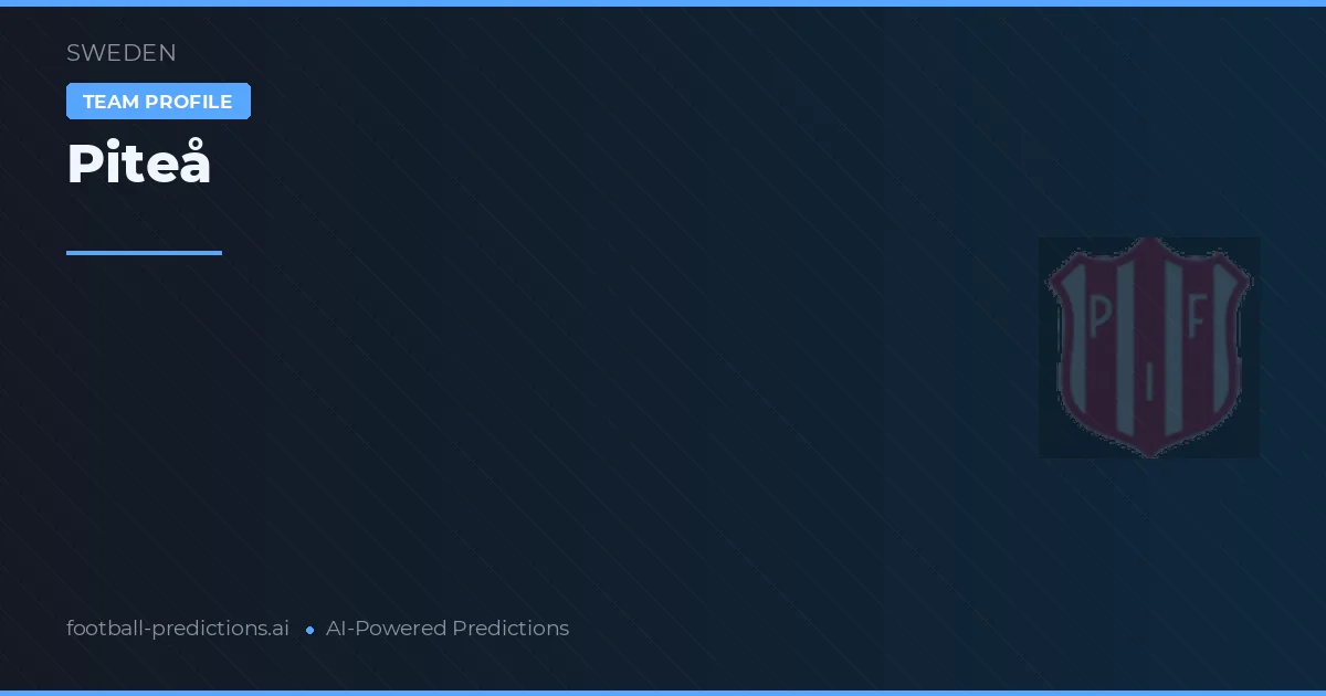 Piteå Pronósticos y estadísticas