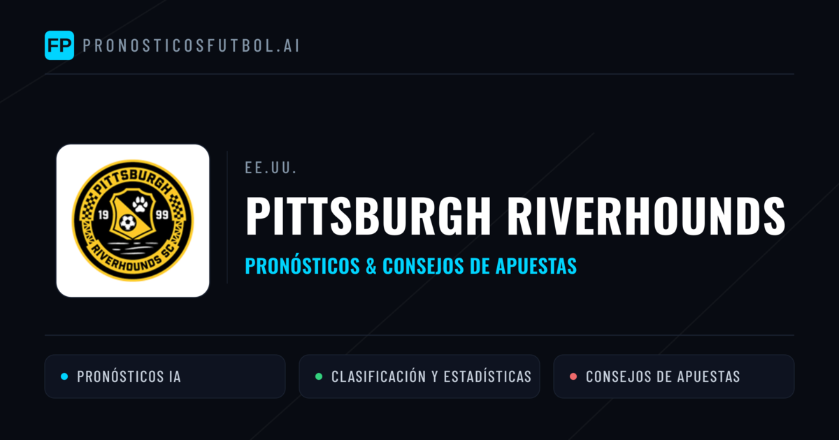 Pittsburgh Riverhounds Pronósticos y estadísticas