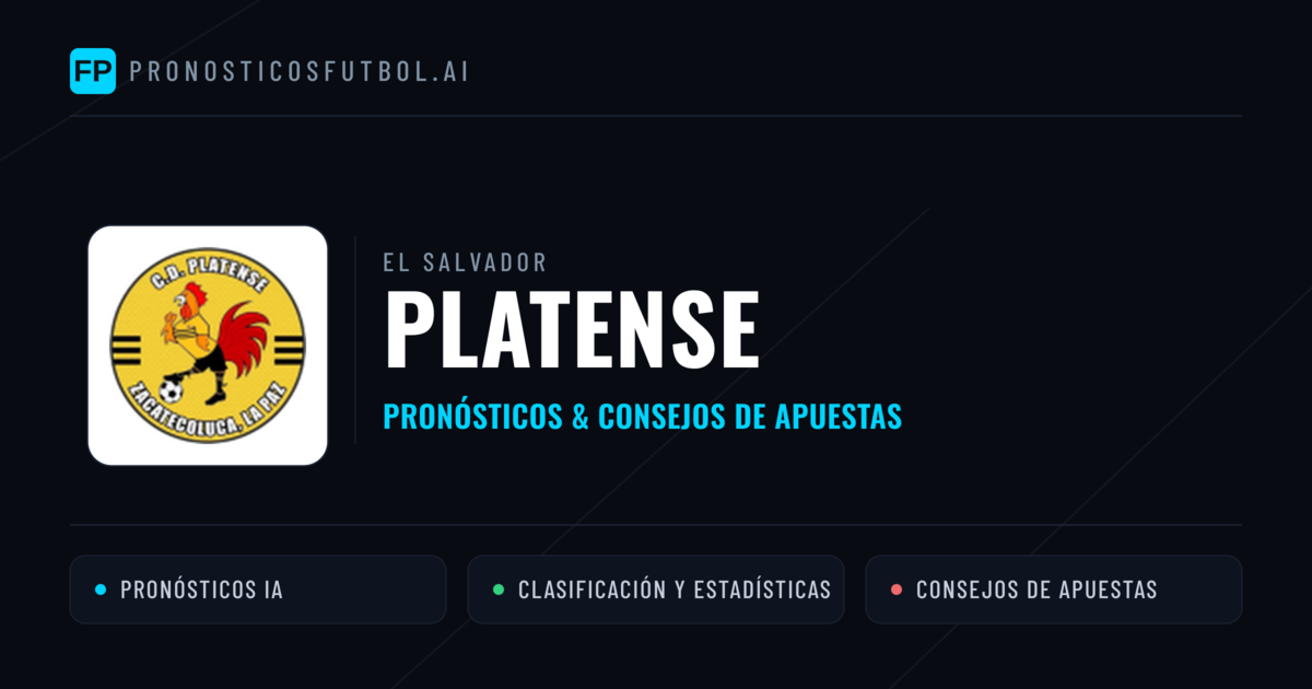 Platense Pronósticos y estadísticas