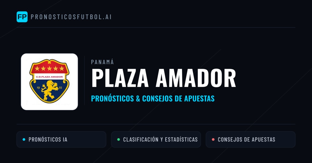 Plaza Amador Pronósticos y estadísticas