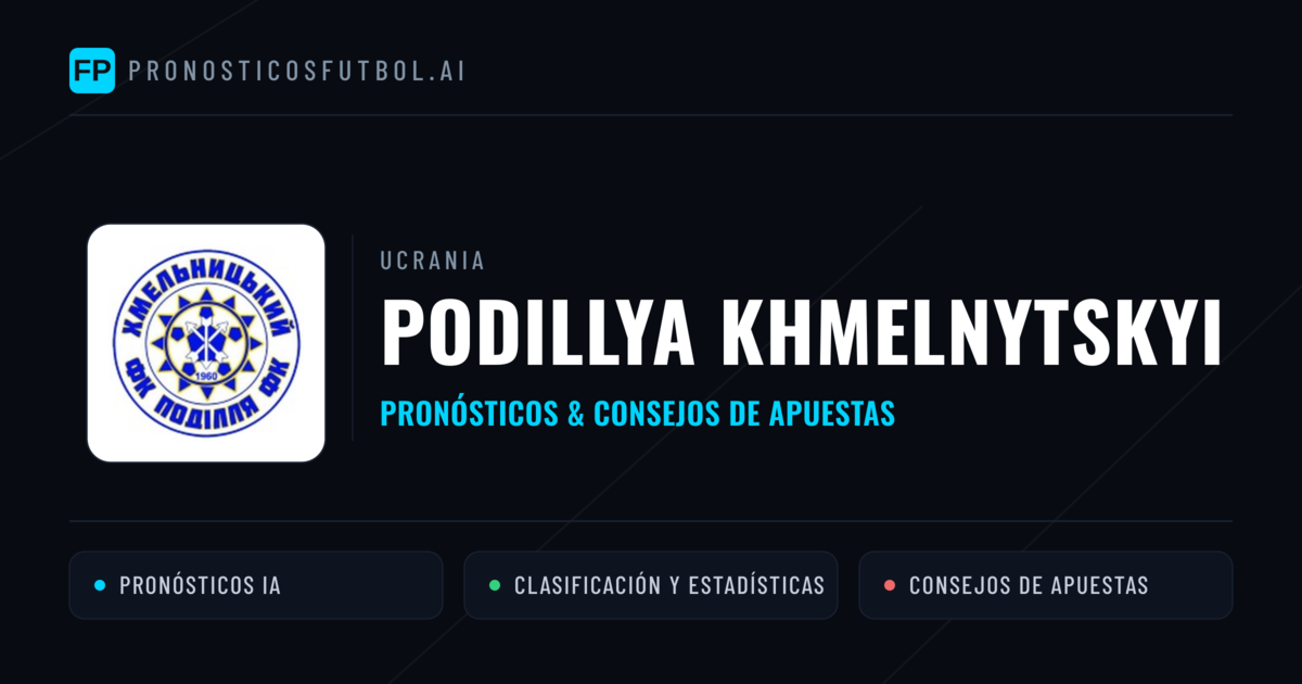 Podillya Khmelnytskyi Pronósticos y estadísticas