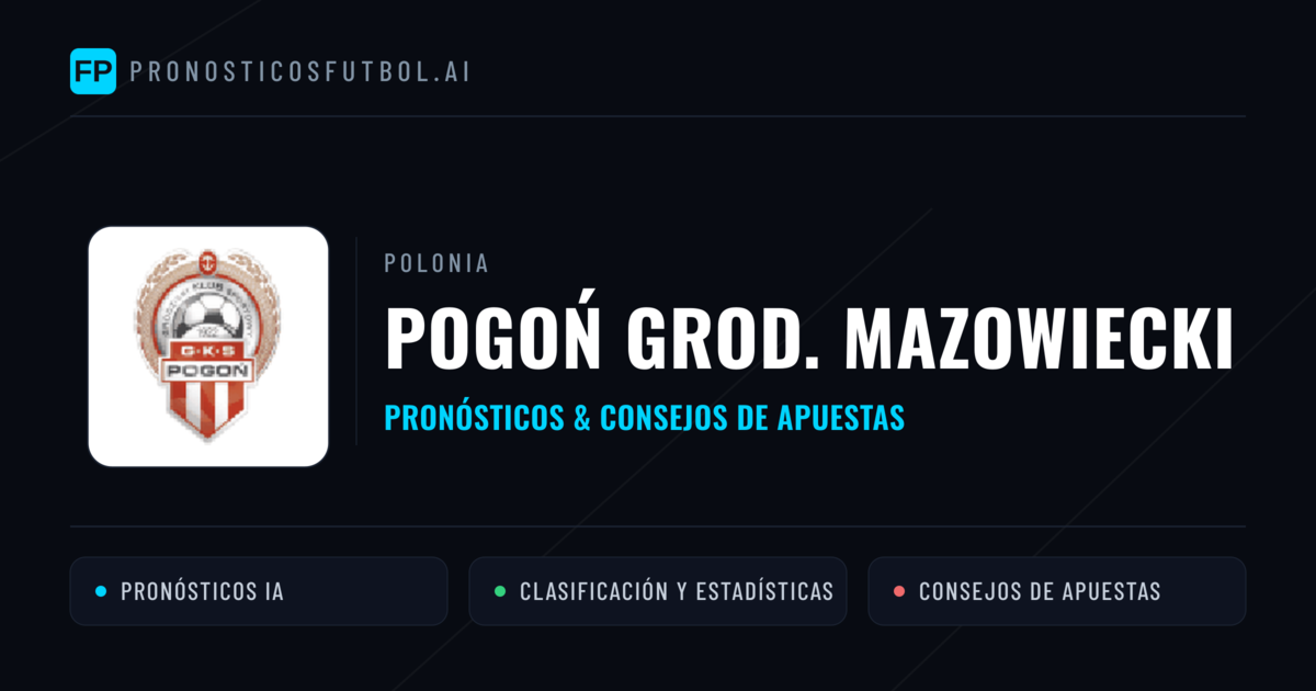 Pogoń Grod. Mazowiecki Pronósticos y estadísticas