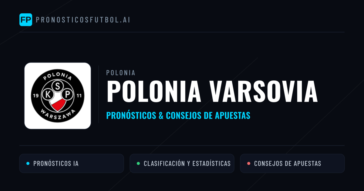 Polonia Varsovia Pronósticos y estadísticas