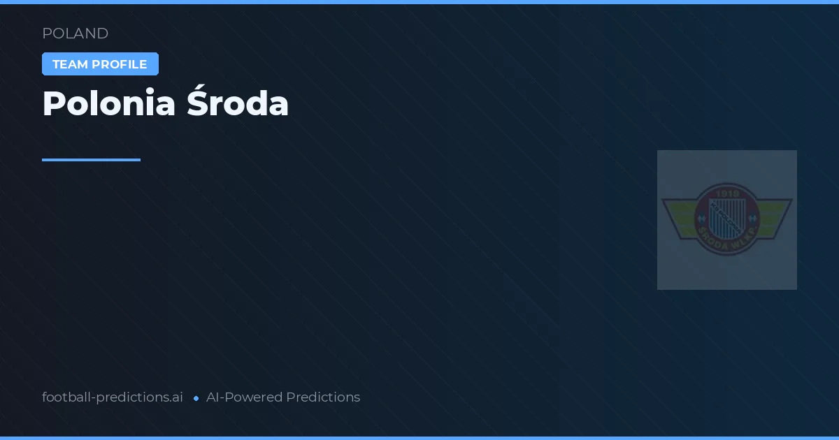 Polonia Środa Pronósticos y estadísticas