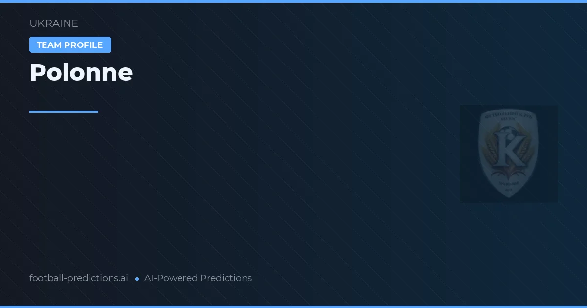 Polonne Pronósticos y estadísticas