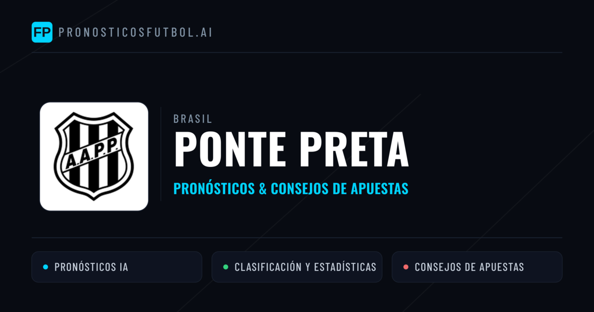 Ponte Preta Pronósticos y estadísticas