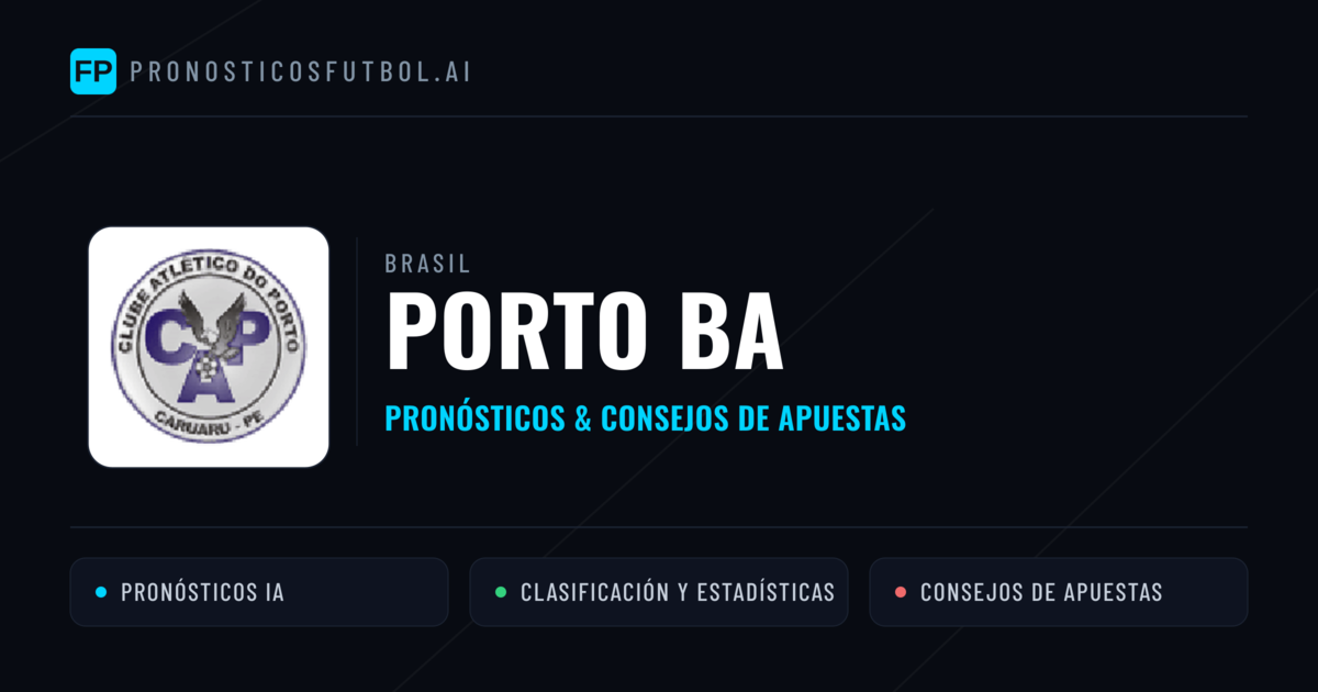 Porto BA Pronósticos y estadísticas