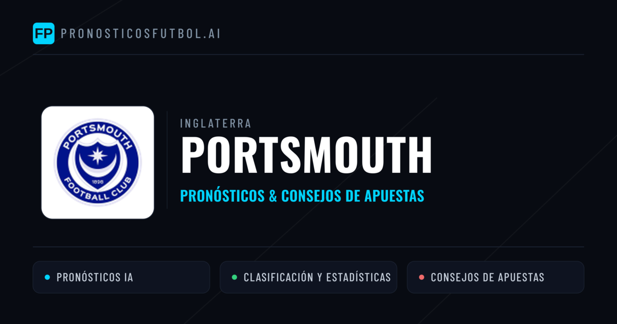 Portsmouth Pronósticos y estadísticas