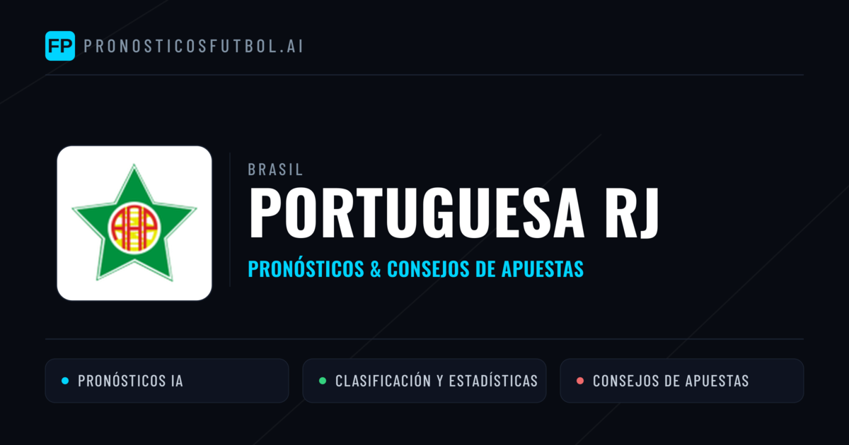 Portuguesa RJ Pronósticos y estadísticas
