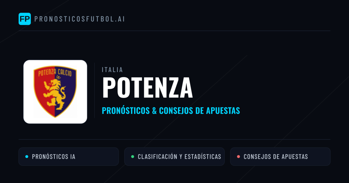 Potenza Pronósticos y estadísticas