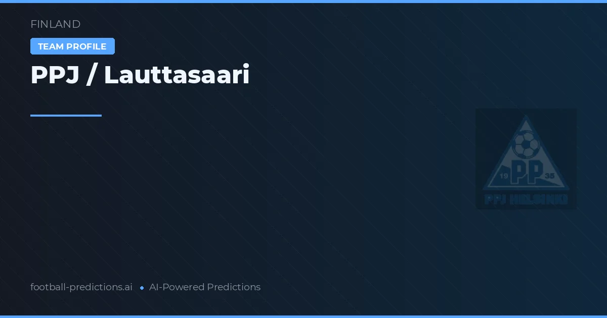 PPJ / Lauttasaari Pronósticos y estadísticas