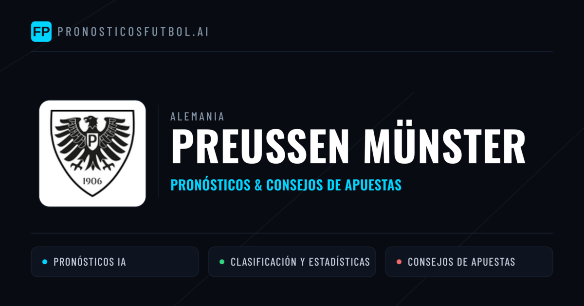 Preußen Münster Pronósticos y estadísticas
