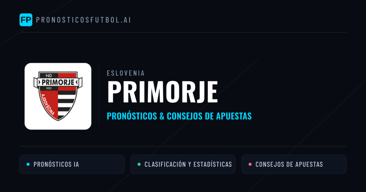 Primorje Pronósticos y estadísticas