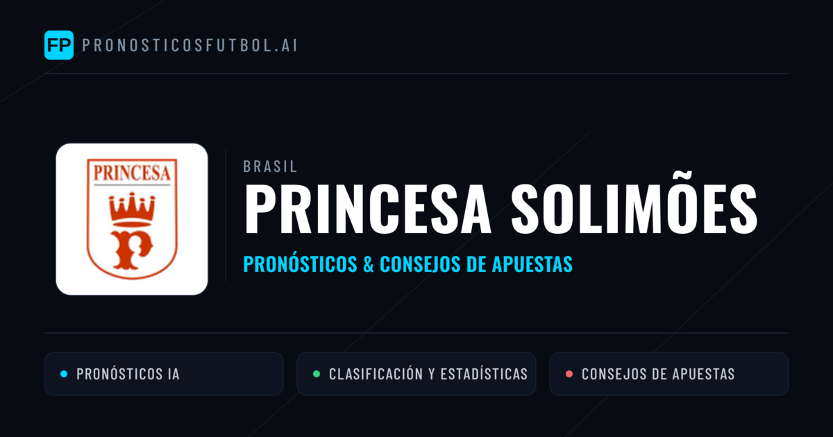 Princesa Solimões Pronósticos y estadísticas