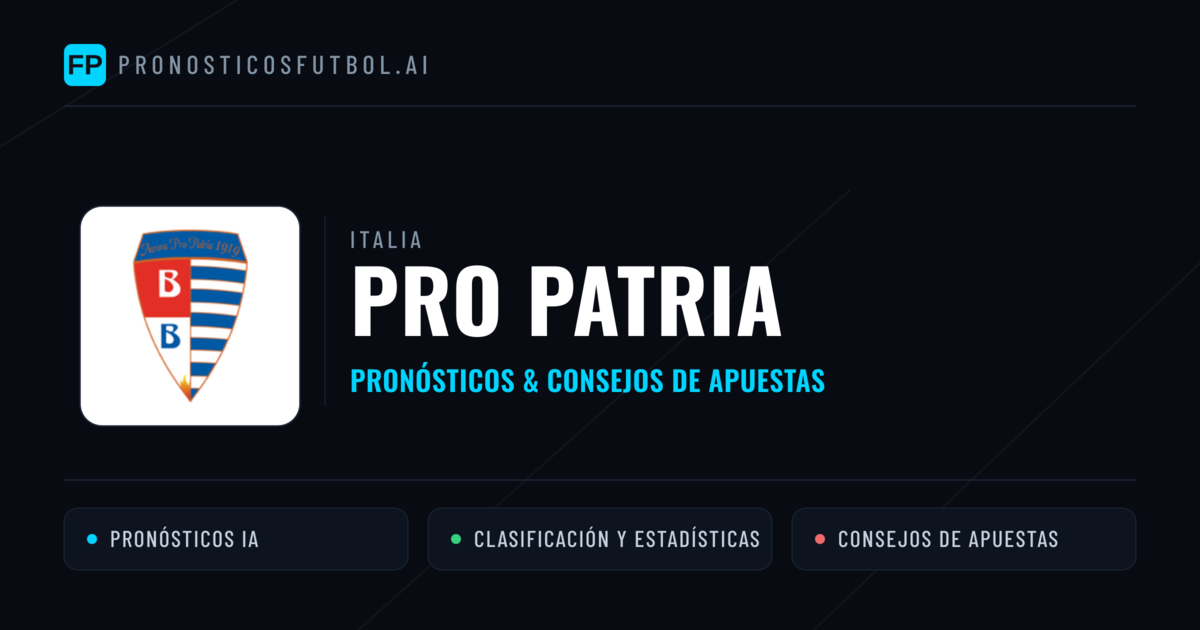 Pro Patria Pronósticos y estadísticas
