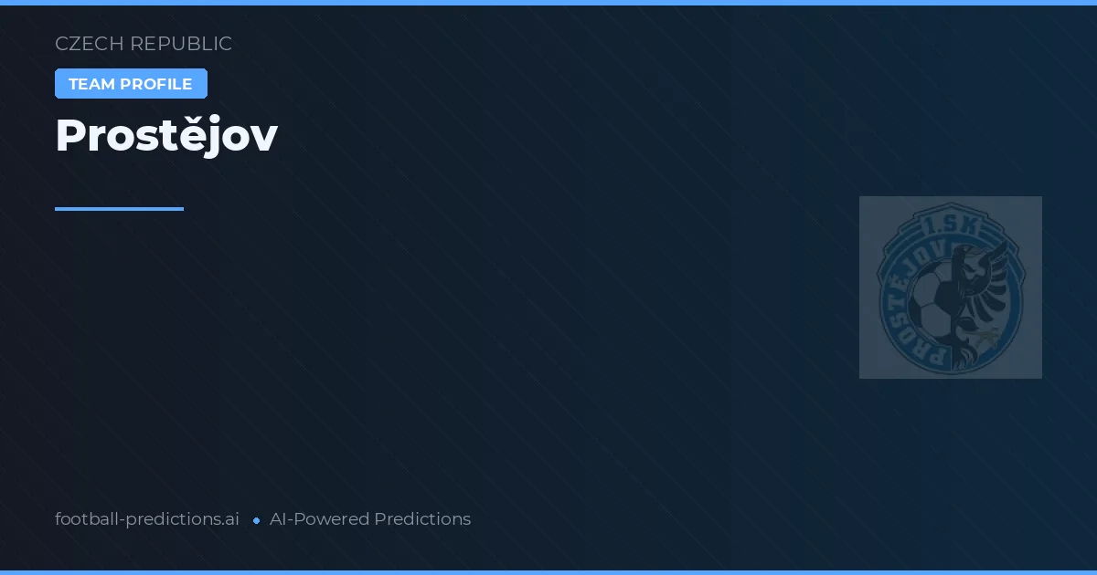 Prostějov Pronósticos y estadísticas
