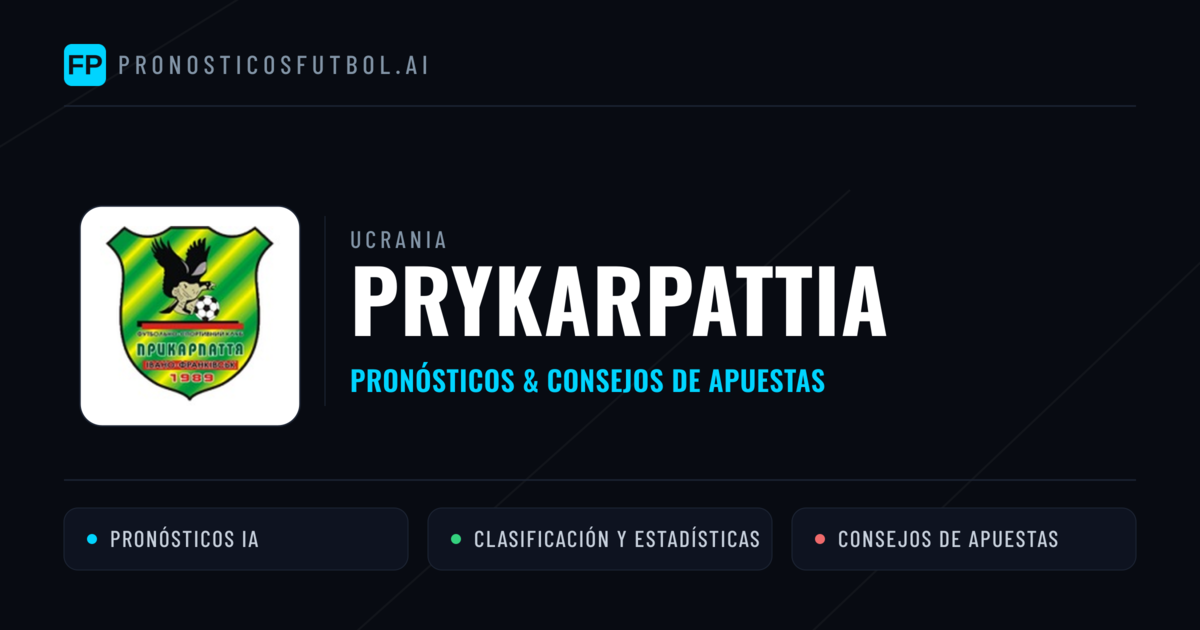 Prykarpattia Pronósticos y estadísticas