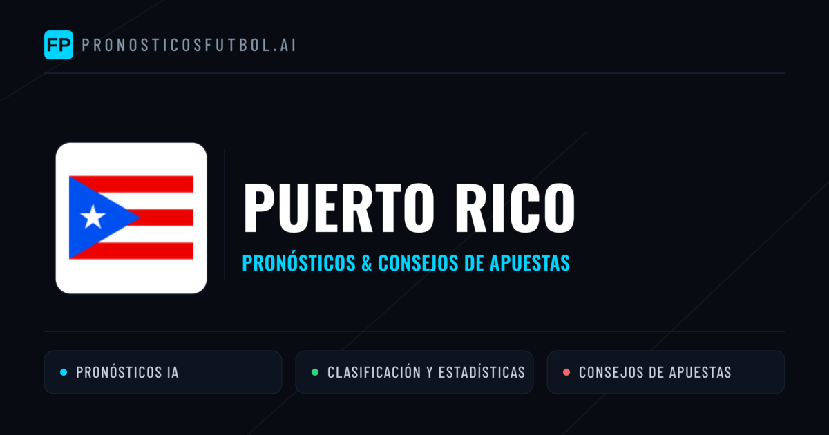 Puerto Rico Pronósticos y estadísticas