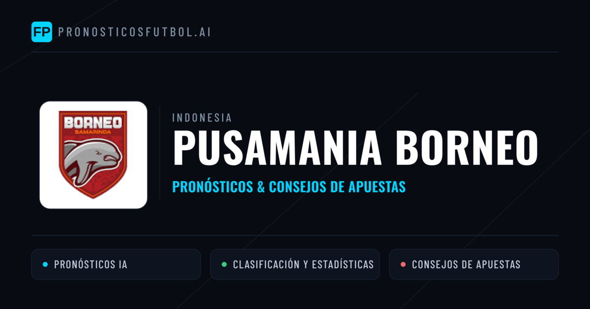 Pusamania Borneo Pronósticos y estadísticas
