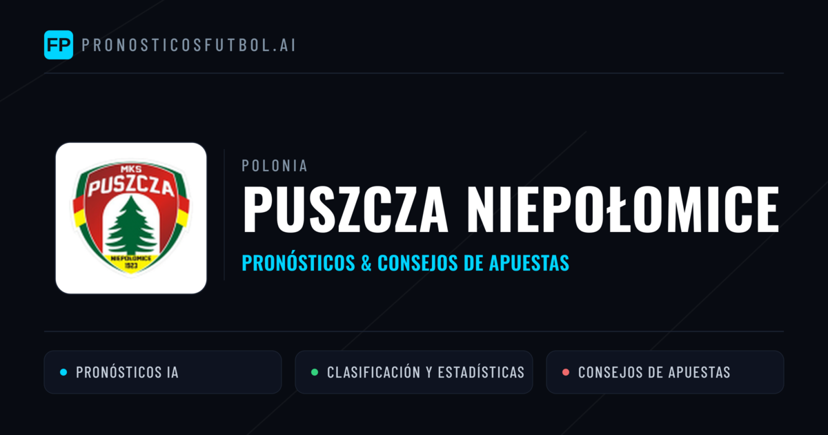 Puszcza Niepołomice Pronósticos y estadísticas