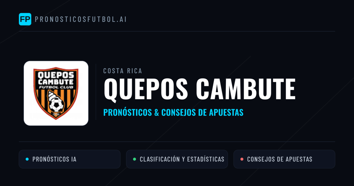 Quepos Cambute Pronósticos y estadísticas