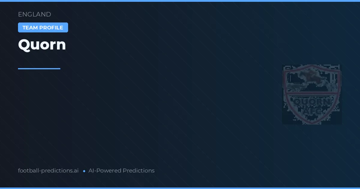 Quorn Pronósticos y estadísticas