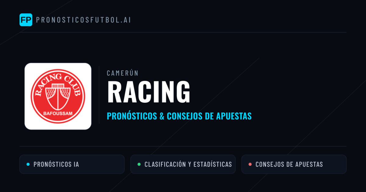 Racing Pronósticos y estadísticas