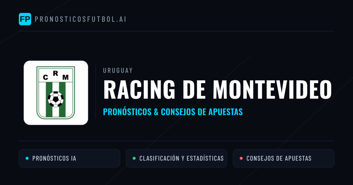 Racing de Montevideo Pronósticos y estadísticas