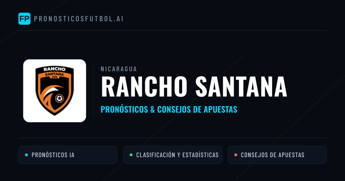 Rancho Santana Pronósticos y estadísticas