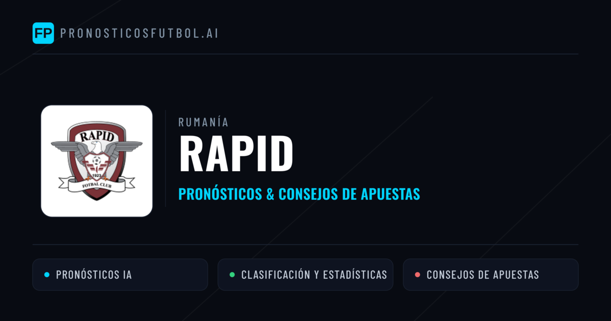 Rapid Pronósticos y estadísticas