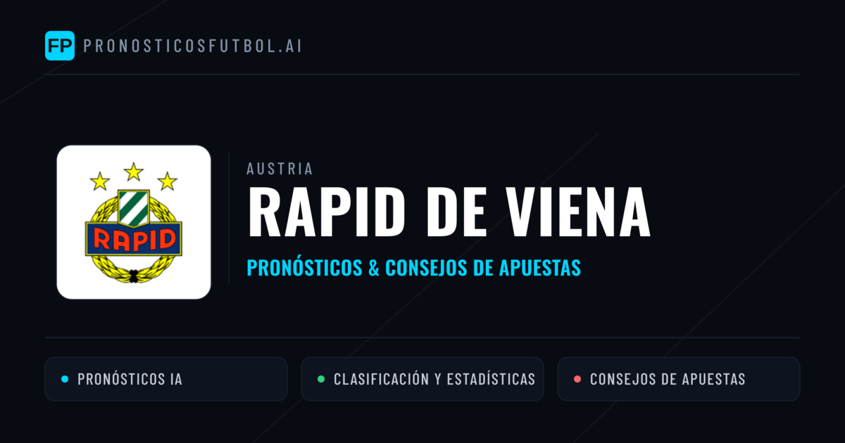 Rapid de Viena Pronósticos y estadísticas
