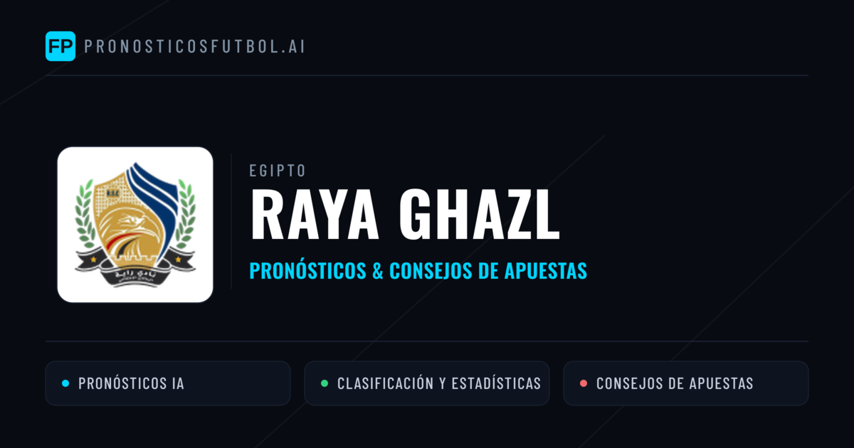Raya Ghazl Pronósticos y estadísticas