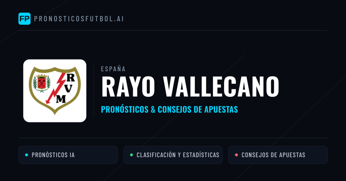 Rayo Vallecano Pronósticos y estadísticas