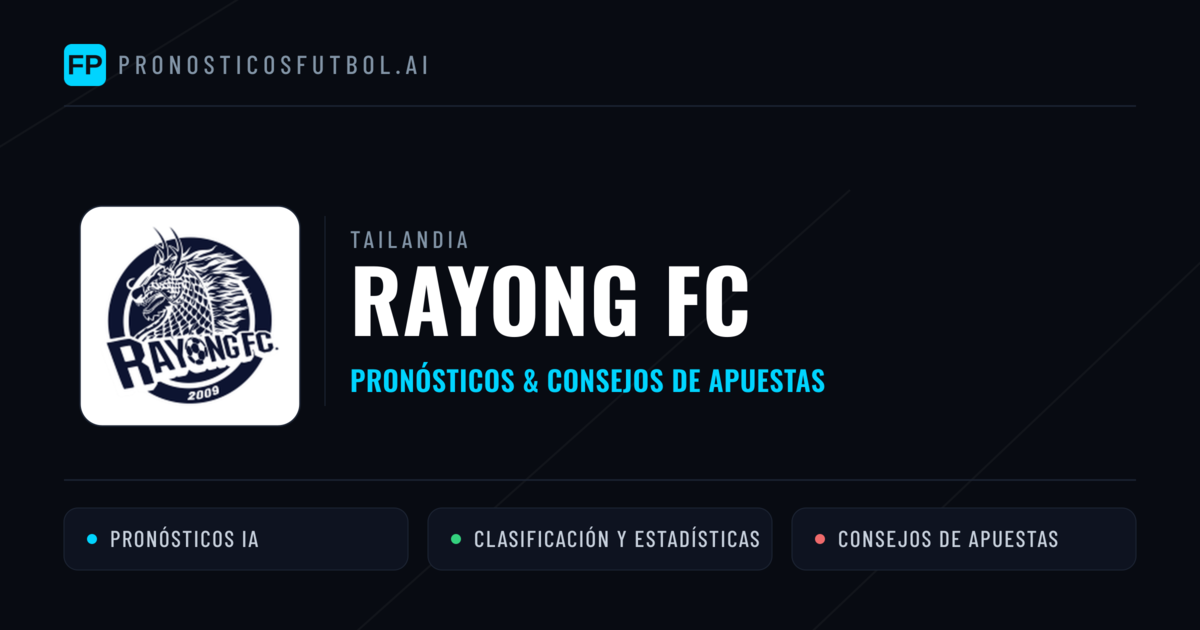 Rayong FC Pronósticos y estadísticas