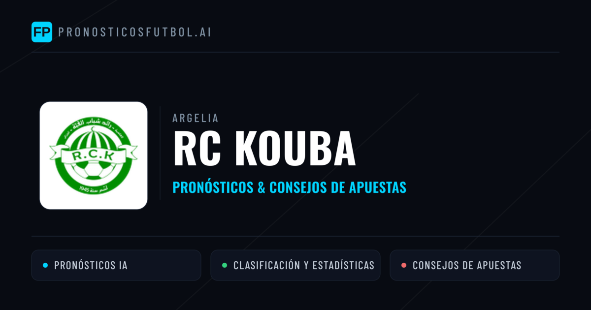 RC Kouba Pronósticos y estadísticas