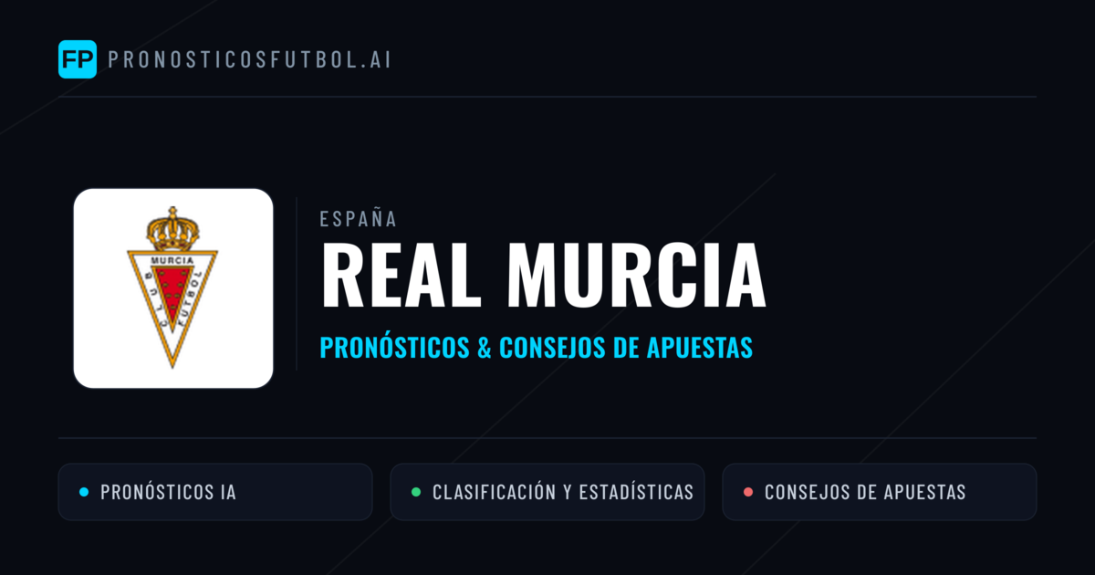 Real Murcia Pronósticos y estadísticas