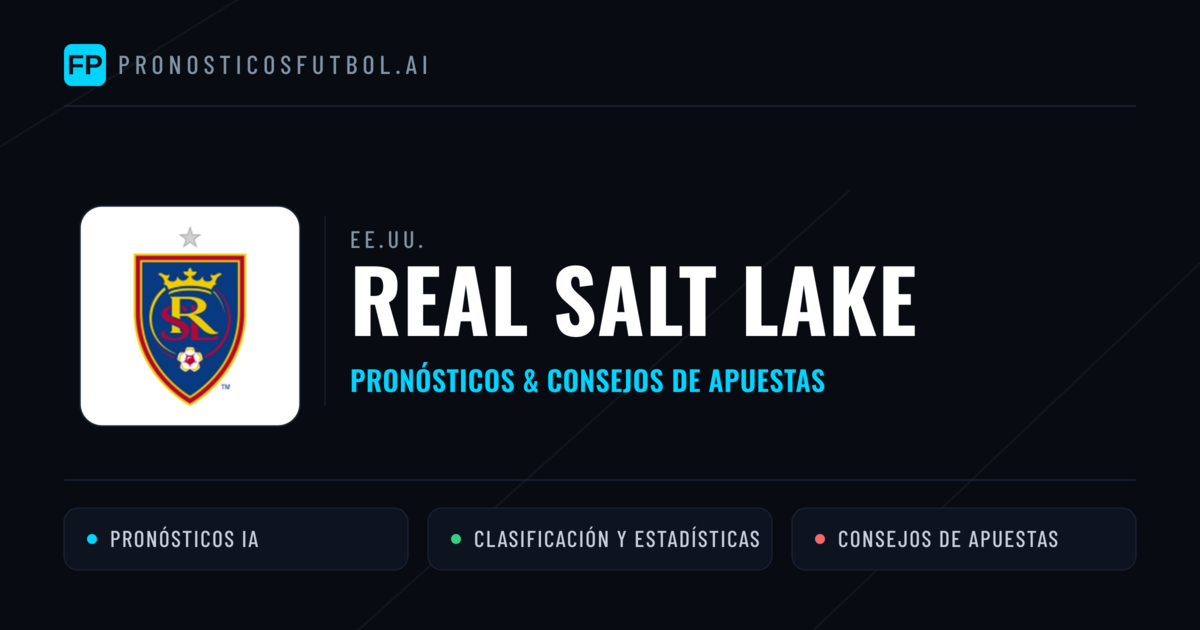 Real Salt Lake Pronósticos y estadísticas