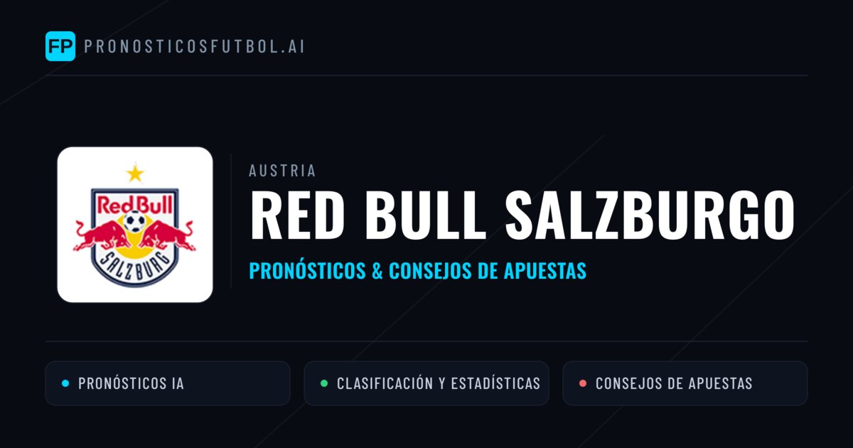 Red Bull Salzburgo Pronósticos y estadísticas