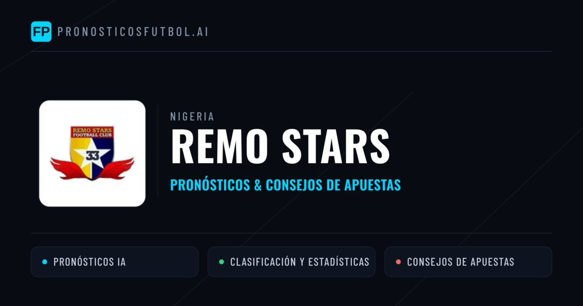 Remo Stars Pronósticos y estadísticas