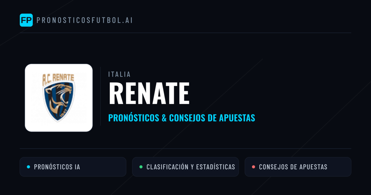 Renate Pronósticos y estadísticas