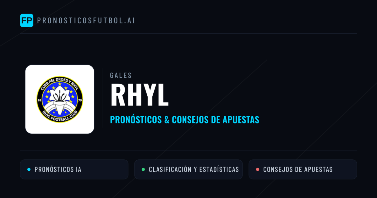 Rhyl Pronósticos y estadísticas