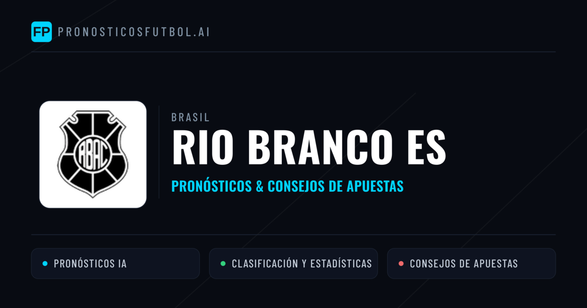 Rio Branco ES Pronósticos y estadísticas
