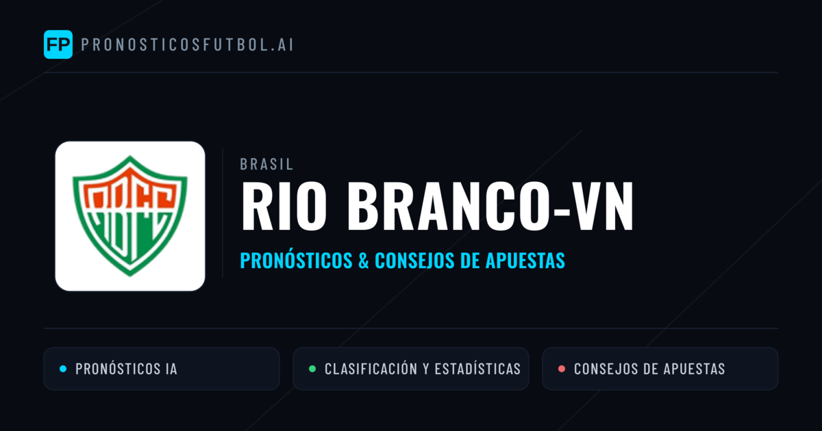 Rio Branco-VN Pronósticos y estadísticas