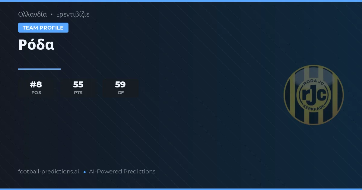 Roda Pronósticos y estadísticas