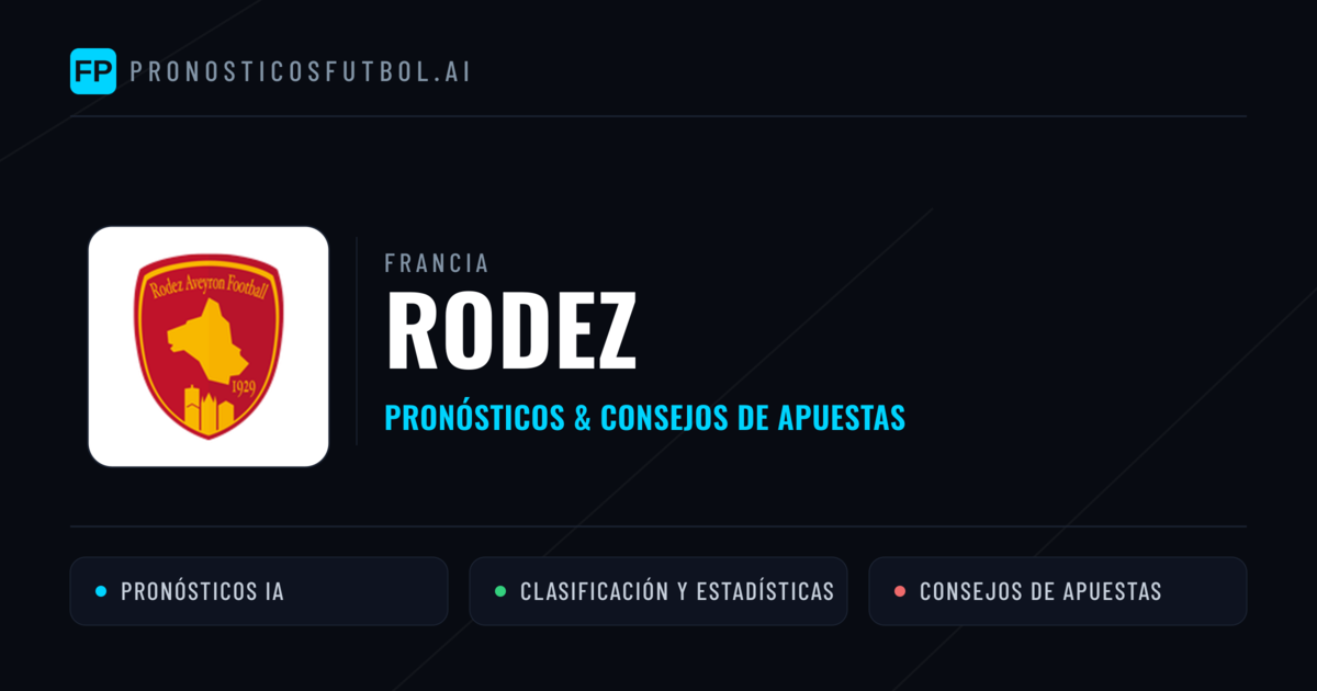 Rodez Pronósticos y estadísticas